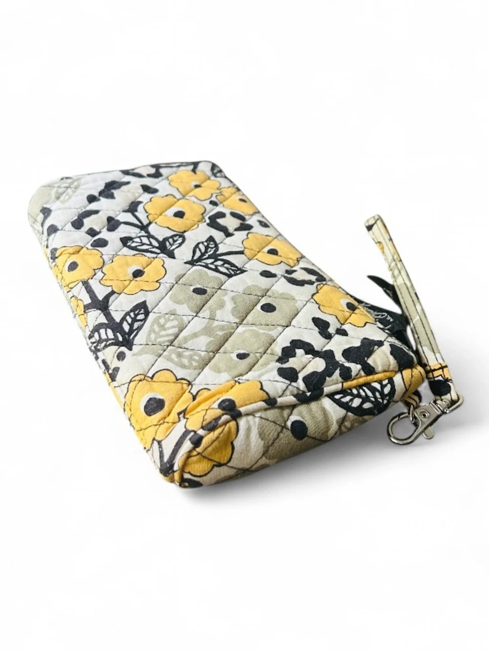 🐆 Vera Bradley Floral Leopard Quilted Wristlet Wallet Retired EUC - Picture 4 of 16